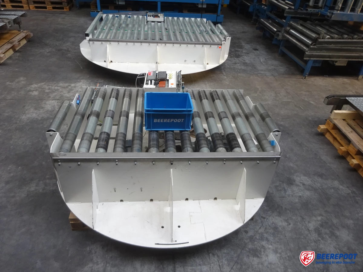 Roterende rollenbaanwissel